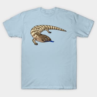 Blue tongue lizard reptile cartoon T-Shirt